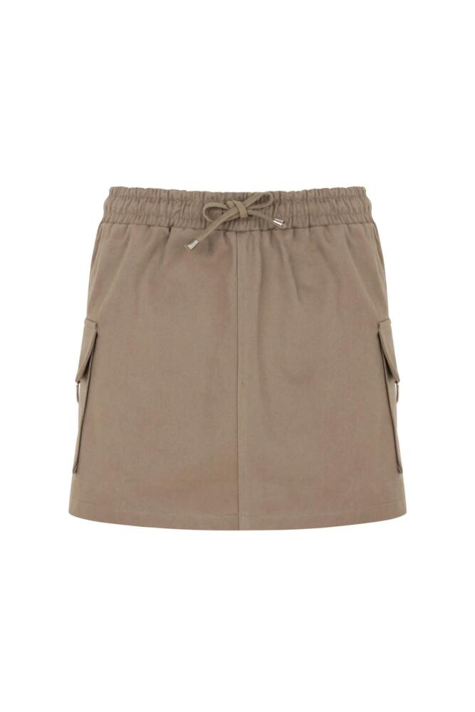 Nocturne Mini Skirt with Pockets in Dark Beige Cover