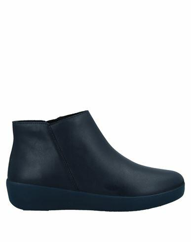 Fitflop Woman Ankle boots Midnight blue Soft Leather Cover