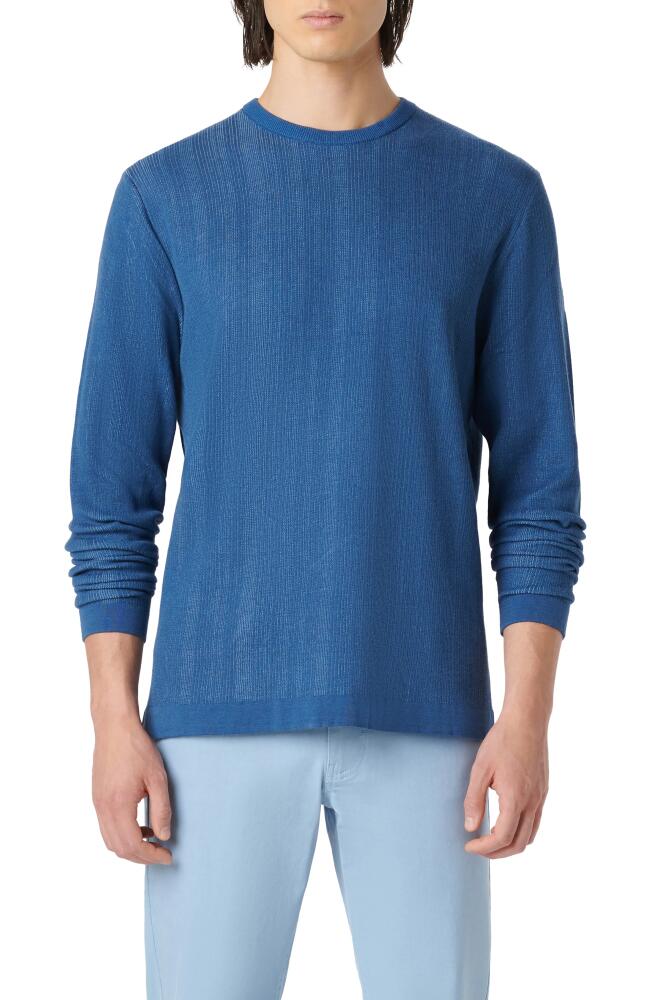 Bugatchi Cotton & Silk Crewneck Sweater in Slate Cover