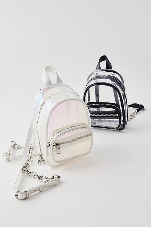 Silence + Noise Clear Mini Backpack in White Cover