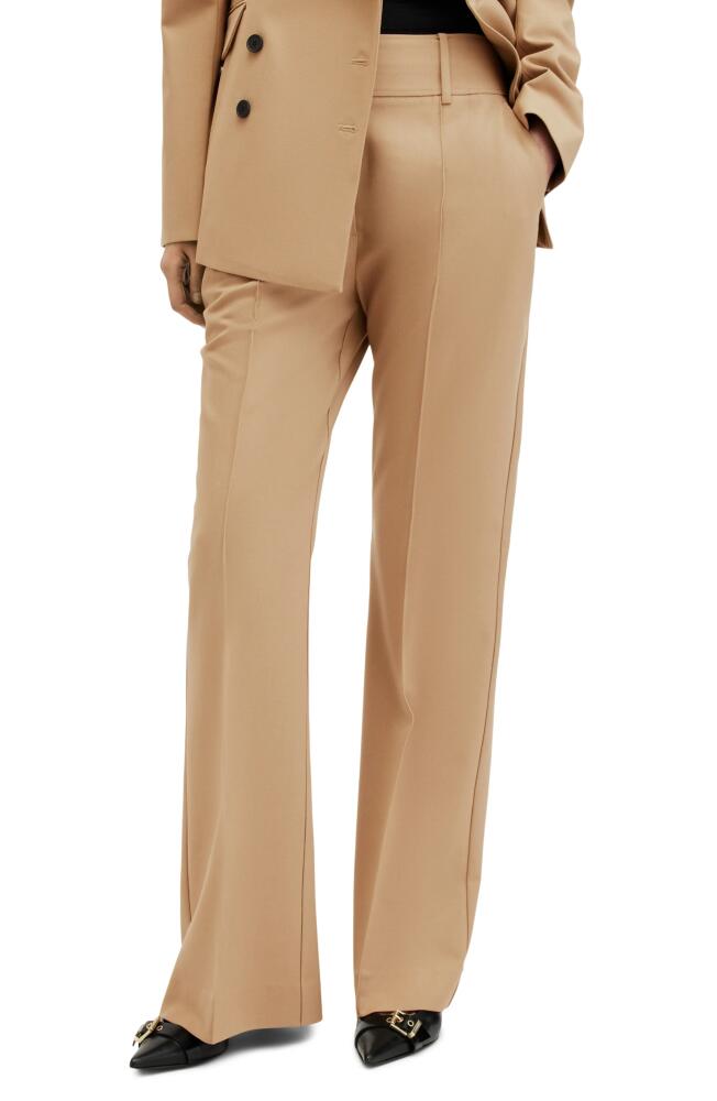 AllSaints Seven Bootcut Pants in Camel Brown Cover