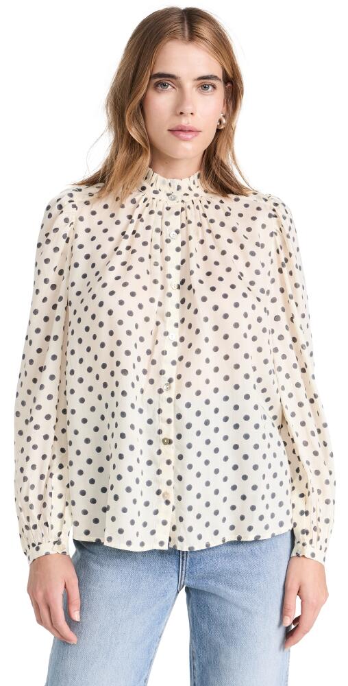 Alix of Bohemia Annabel Cream Spot Shirt White Cover