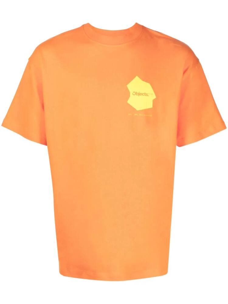 OBJECTS IV LIFE slogan-print T-shirt - Orange Cover