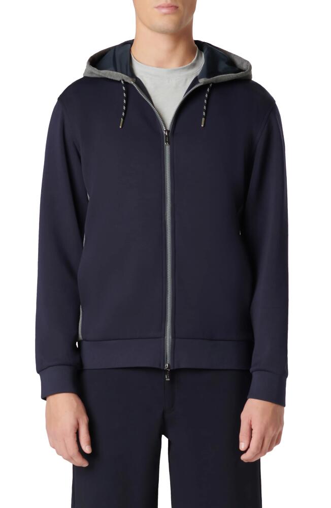 Bugatchi Full Zip Hoodie Jacket in Navy Cover