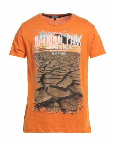 Trussardi Action Man T-shirt Orange Cotton Cover