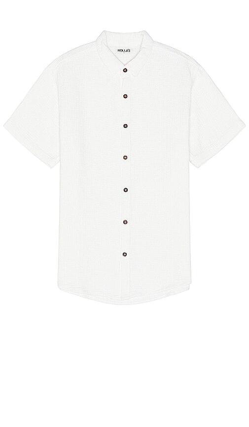 ROLLA'S Bon Weave Shirt in White Cover