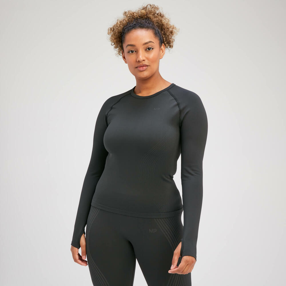 MP Women's Tempo Illusion Seamless Long Sleeve Top - Black Cover