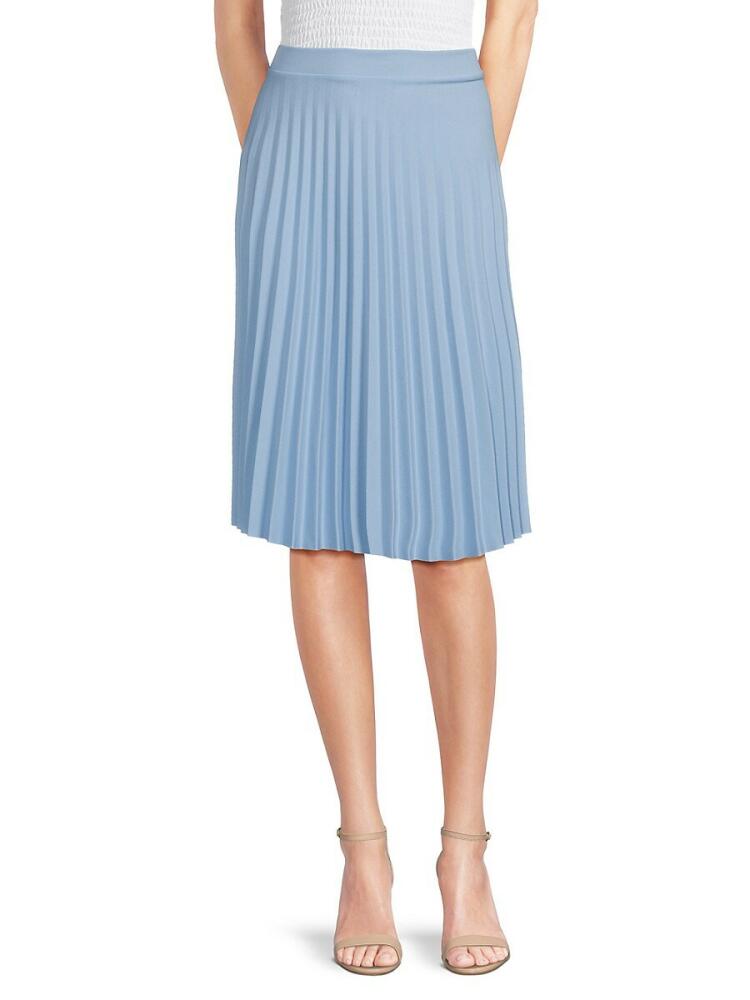 Love Ady Women's Accordion Pleated Knee Length Skirt - Aquamarine Cover