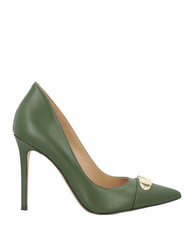 Michael Michael Kors Woman Pumps Military green Leather Cover