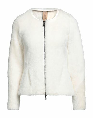 Giorgio Brato Woman Jacket Cream Shearling, Cotton, Elastane Cover