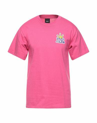 Huf Man T-shirt Fuchsia Cotton Cover