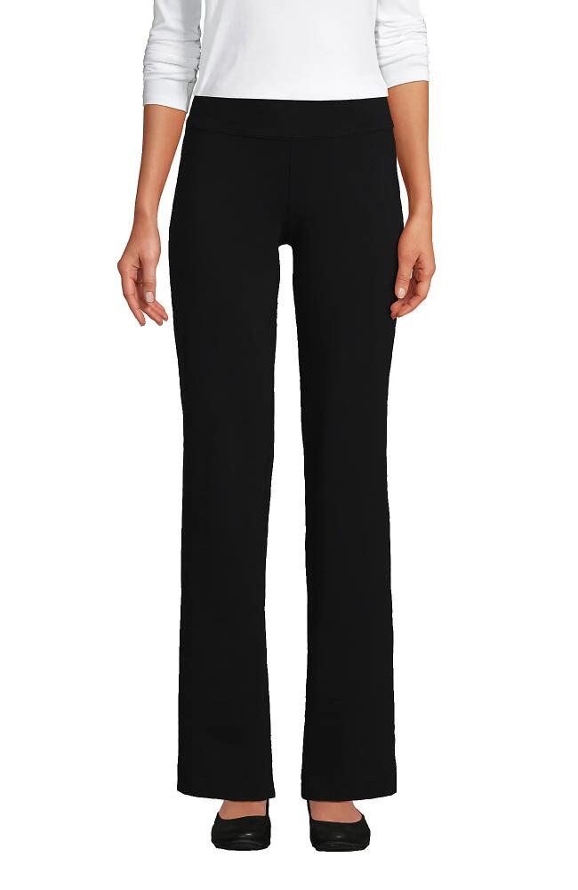 Lands' End Starfish Mid Rise Straight Leg Pants in Black Cover