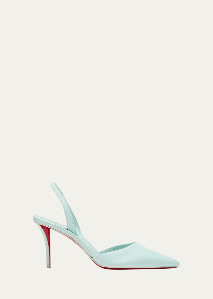 Christian Louboutin Apostropha Leather Slingback Red Sole Pumps Cover