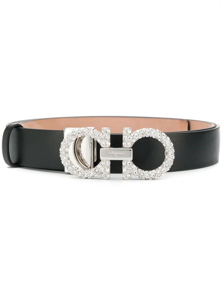 Ferragamo embellished Gancini belt - Black Cover