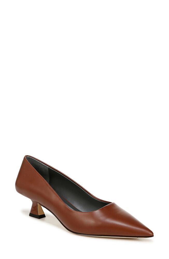 SARTO by Franco Sarto Diva Pointed Toe Kitten Heel Pump in Brown Cover