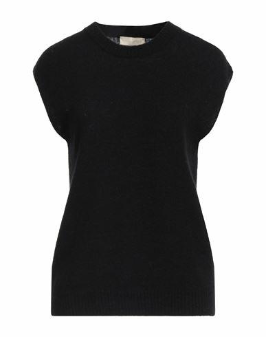 Momoní Woman Sweater Black Polyamide, Merino Wool, Mohair wool, Elastane Cover