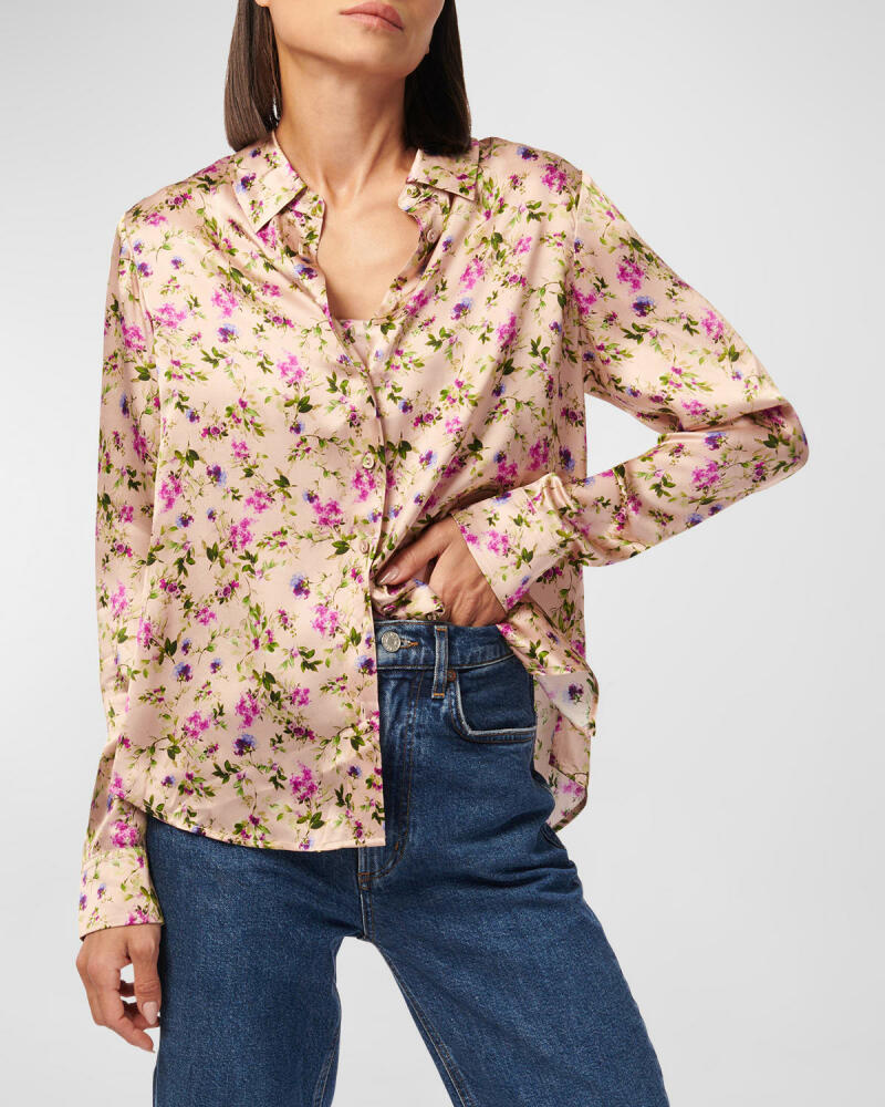 Cami NYC Crosby Silk Button-Front Blouse Cover