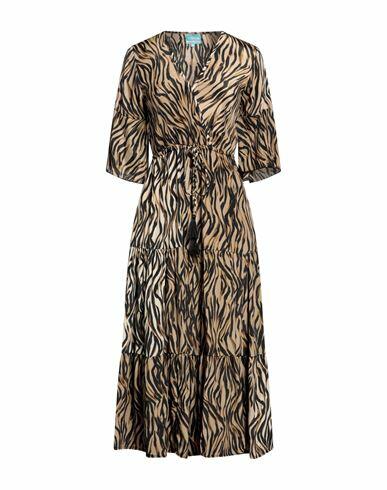 Iconique Woman Midi dress Sand Polyester Cover