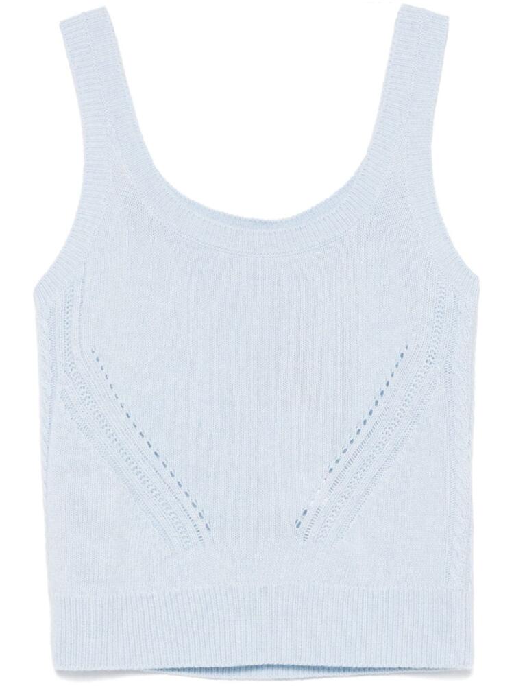 Ermanno Scervino knitted tank top - Blue Cover