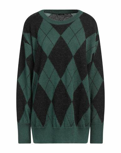 Aspesi Woman Sweater Green Acrylic, Polyester, Mohair wool Cover