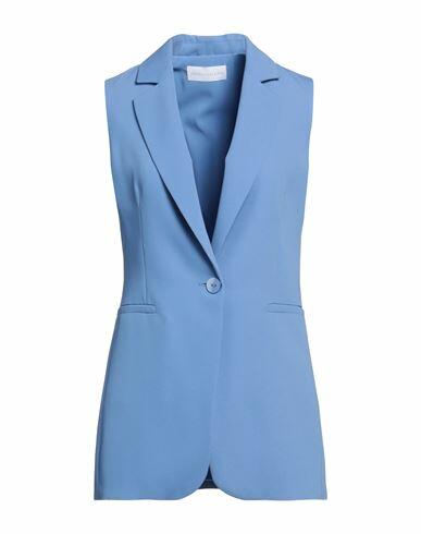 Diana Gallesi Woman Blazer Pastel blue Polyester Cover