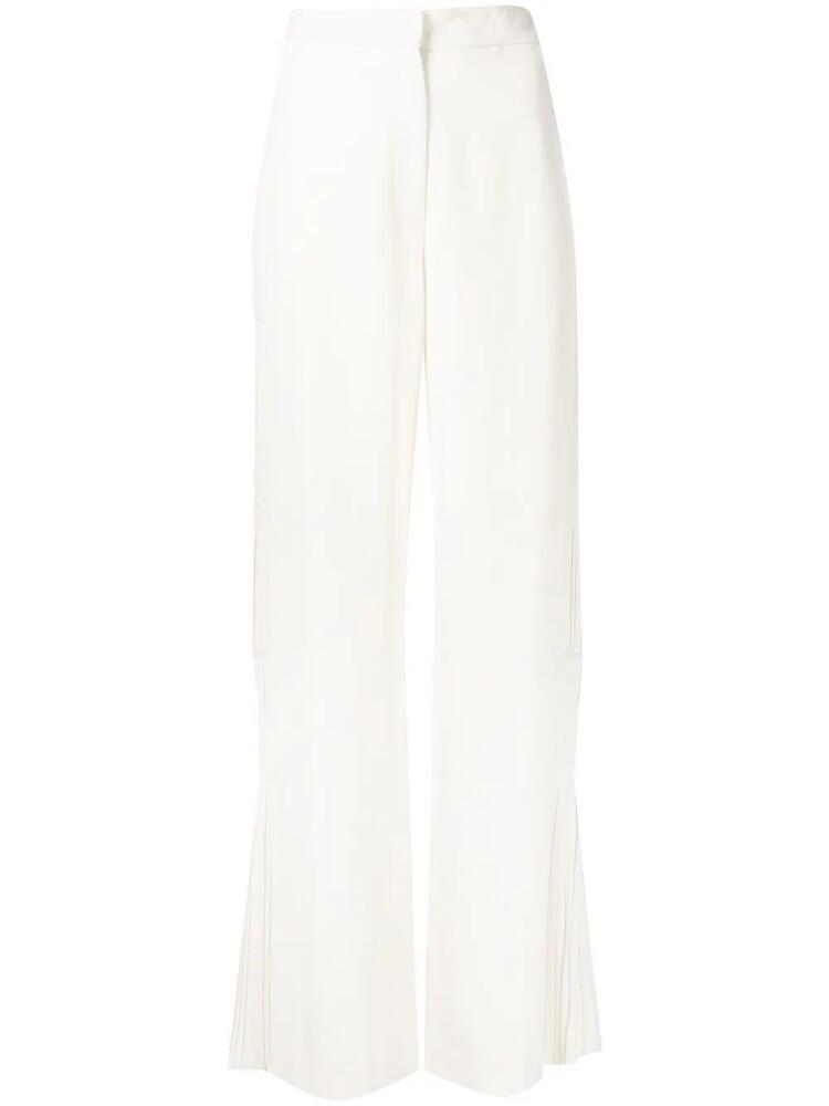 Simkhai wide-leg ruched trousers - White Cover