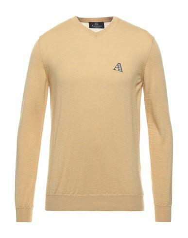 Aquascutum Man Sweater Ocher Virgin Wool, Acrylic Cover