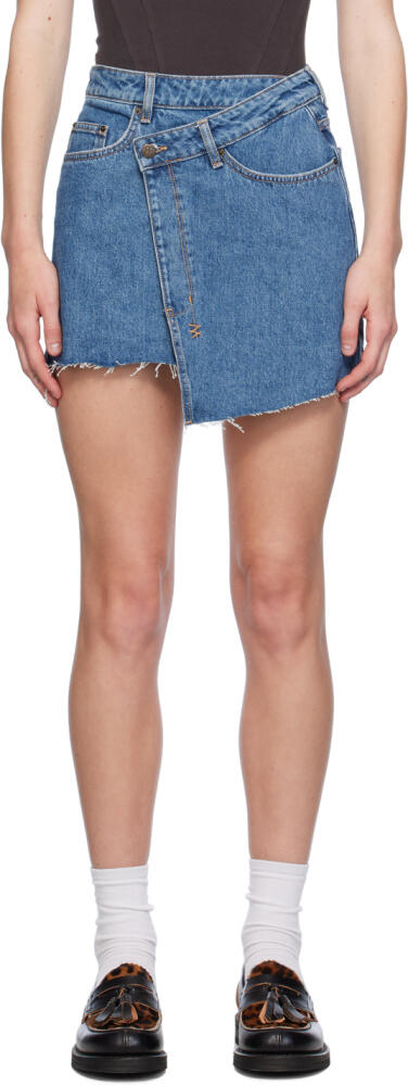 Ksubi Blue Rap Denim Miniskirt Cover