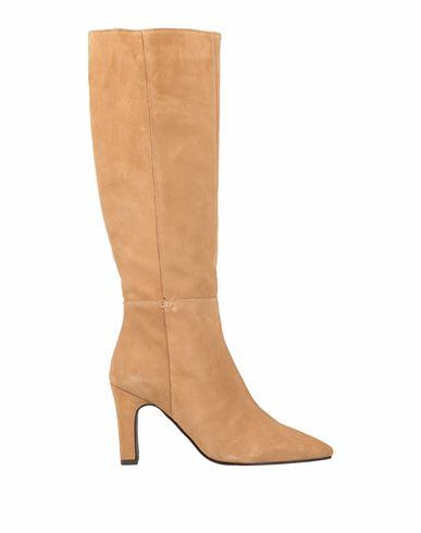 Paola Ferri Woman Boot Camel Soft Leather Cover