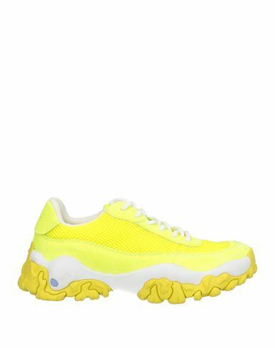 Mcq Alexander Mcqueen Man Sneakers Yellow Soft Leather, Textile fibers Cover