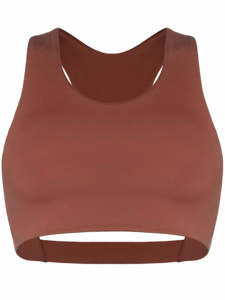 ERES Marie-josé cropped top - Brown Cover