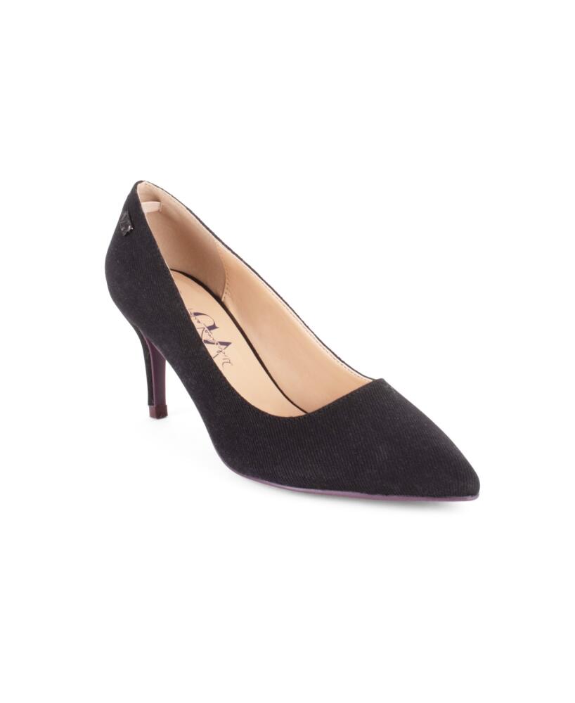 Gloria Vanderbilt Women's Marilyn Pumps - Black Denim Cover