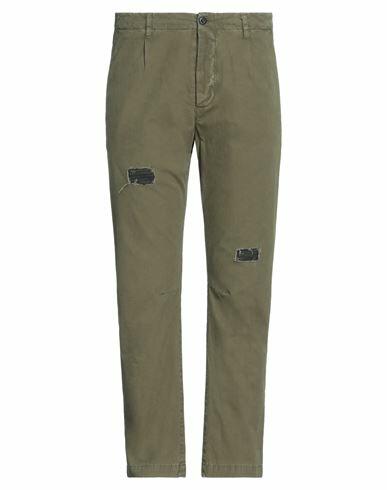 Novemb3r Man Pants Military green Cotton Cover