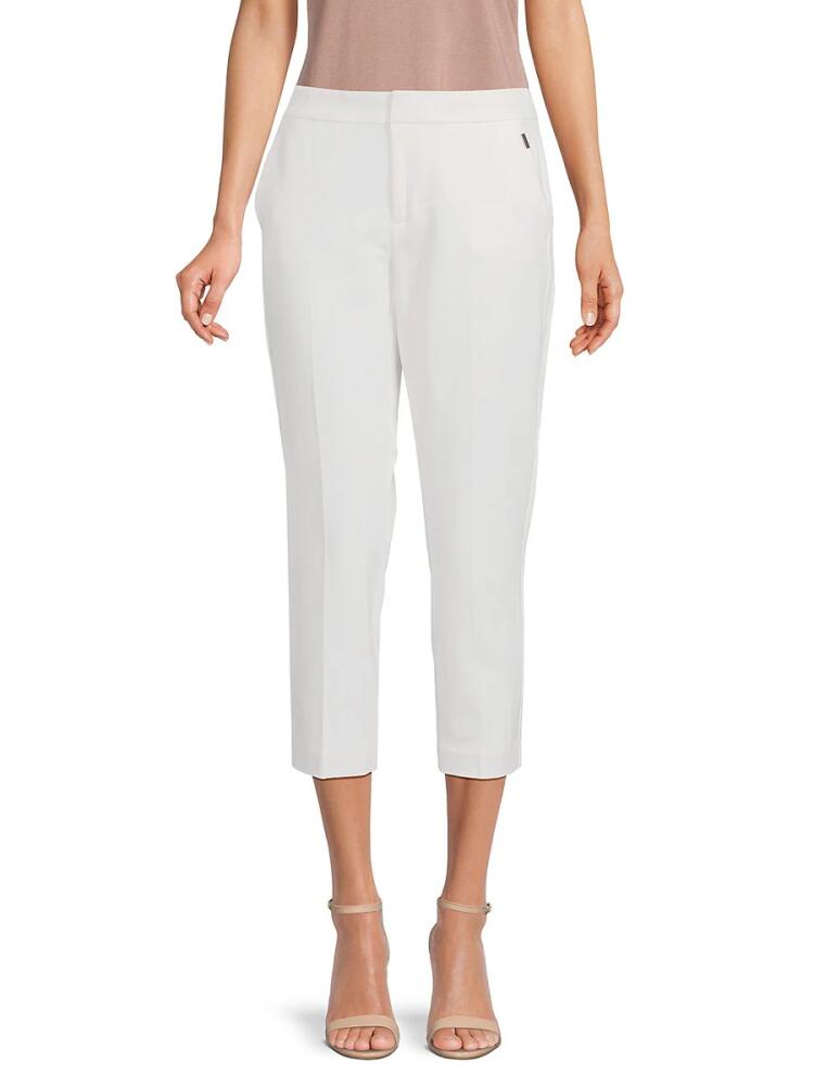 Tommy Hilfiger Women's Solid Capri Pants - Ivory Cover