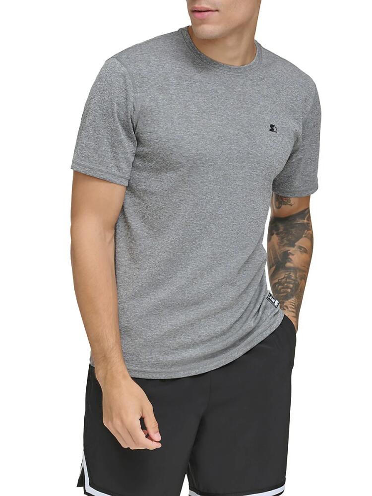 Starter Men's Logo Short Sleeve T-Shirt - Grey Heather Cover