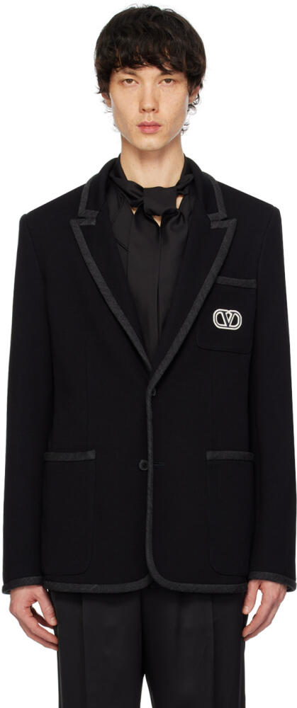 Valentino Navy VLogo Blazer Cover