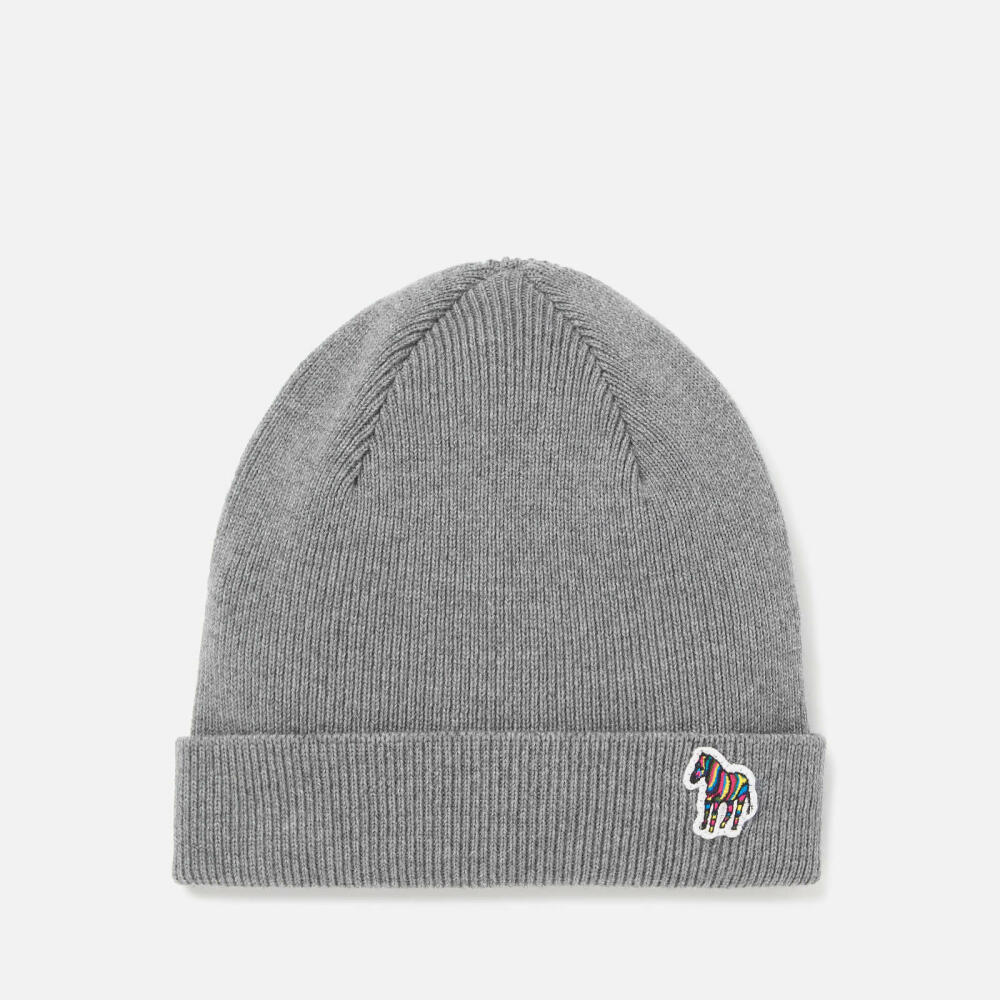 PS Paul Smith Men's Zebra Patch Beanie Cover