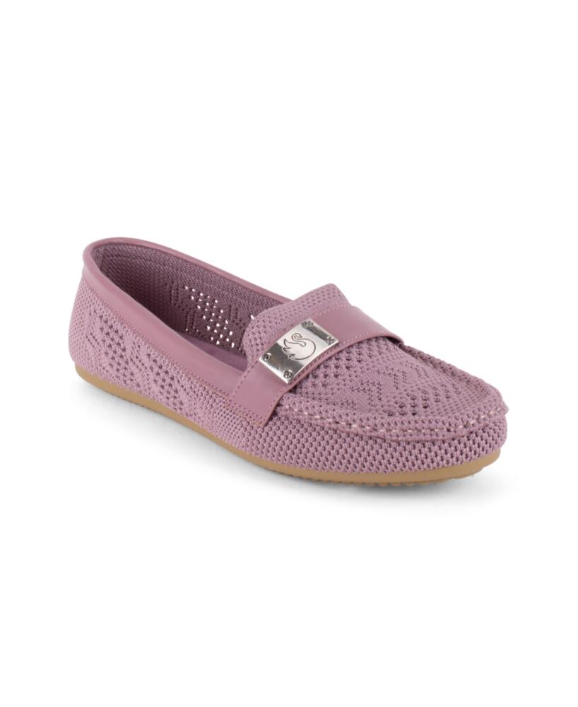 Gloria Vanderbilt Women's Evelyn Knit Slip-On Loafers - Lavender Cover