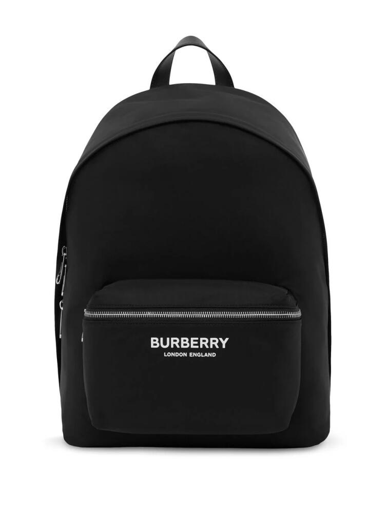 Burberry logo-print zip-around backpack - Black Cover