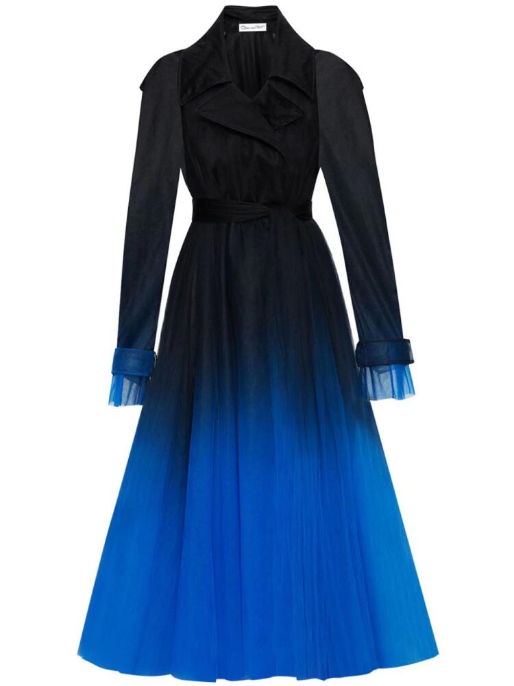 Oscar de la Renta long tule coat - Purple Cover