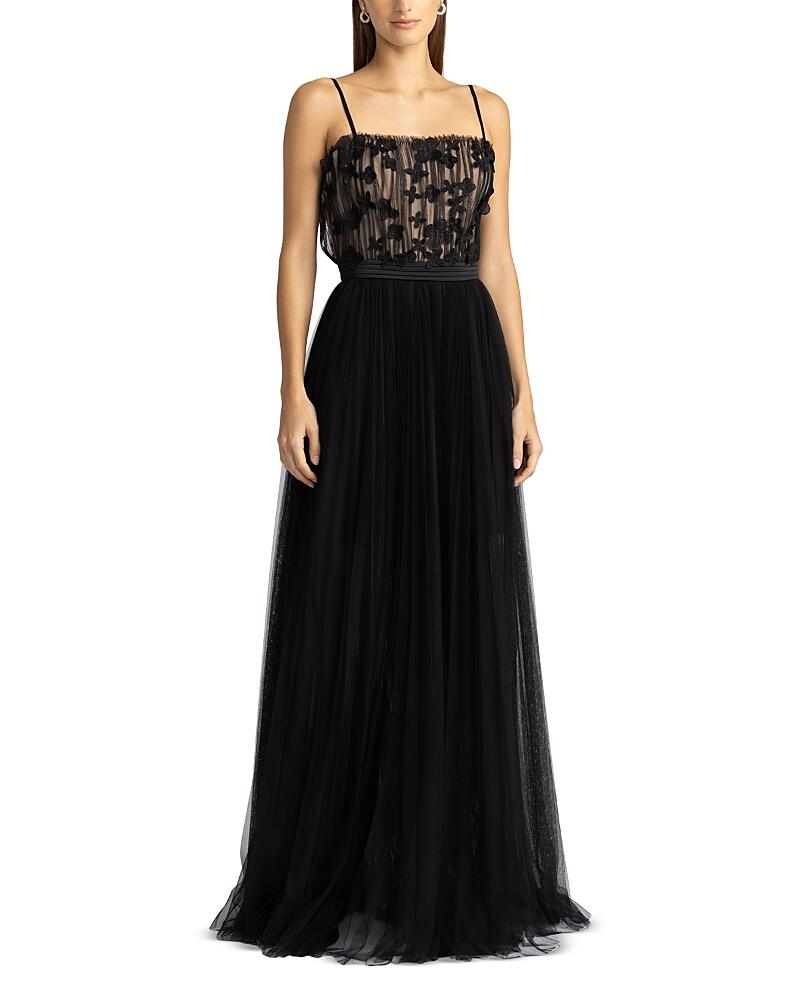 Zac Posen Pleated Bodice Gown Cover