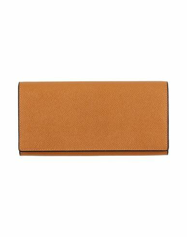 Valextra Woman Wallet Camel Calfskin Cover