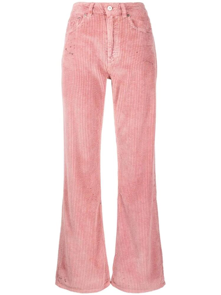 OUR LEGACY corduroy flared trousers - Pink Cover