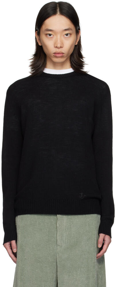 Jil Sander Black Crewneck Sweater Cover