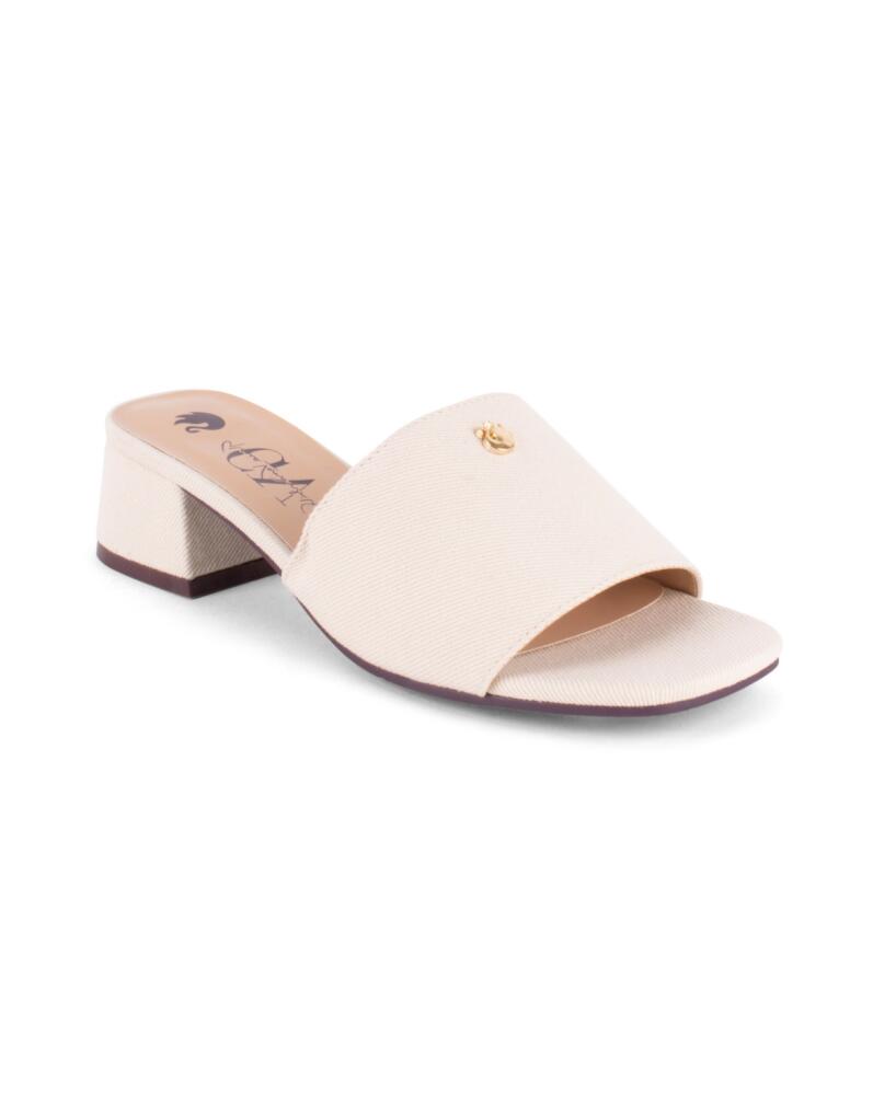 Gloria Vanderbilt Women's Gracie Slip-On Sandals - Natural Denim Cover