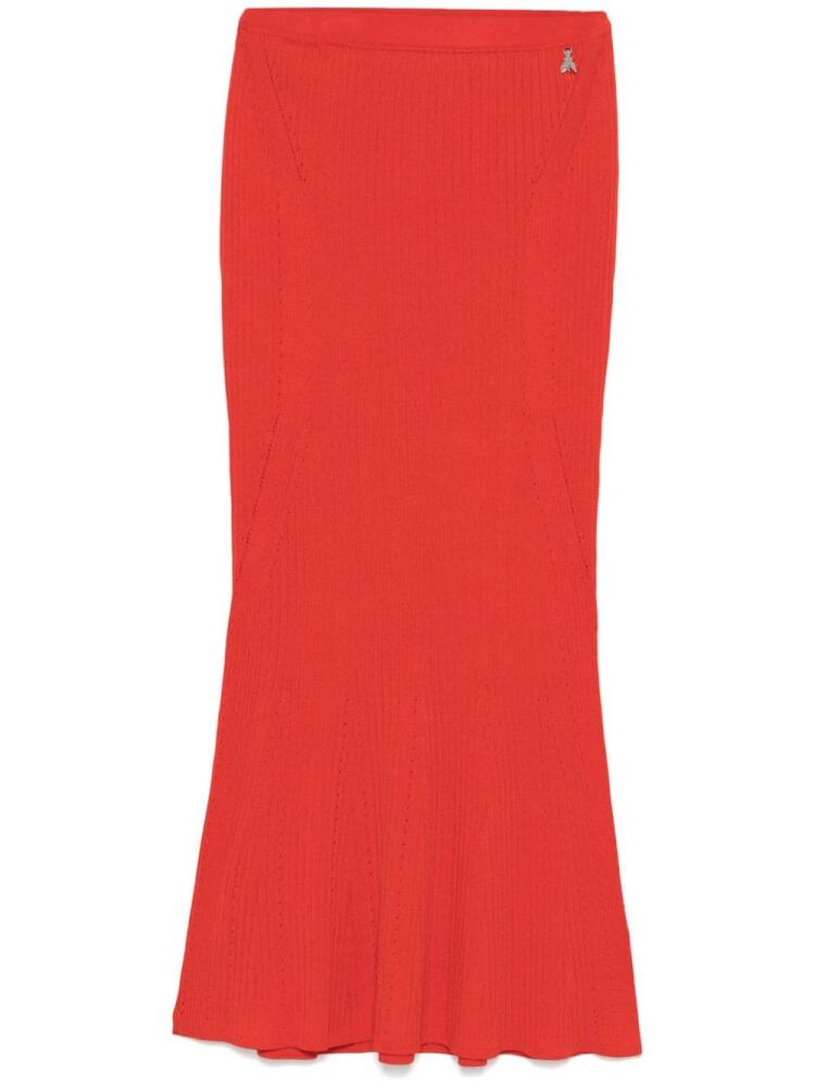 Patrizia Pepe ribbed midi skirt - Red Cover