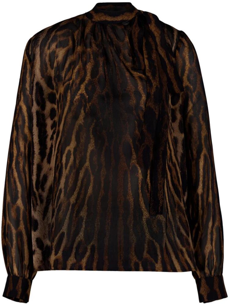 Givenchy leopard-print blouse - Brown Cover