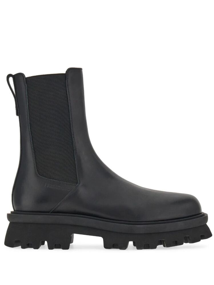 Ferragamo chunky chelsea leather boots - Black Cover