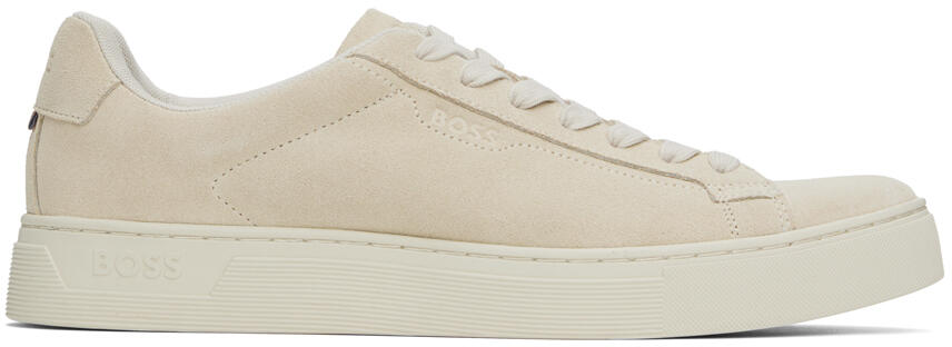 BOSS Beige Suede Sneakers Cover