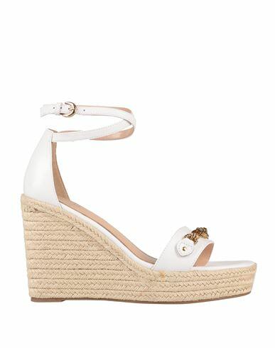 Guess Woman Espadrilles White Soft Leather Cover